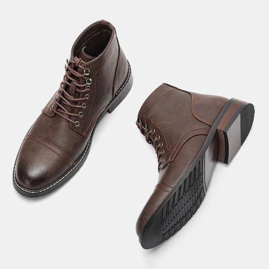 Xyvora™ | Elegantní Vintage Toe Derby boty