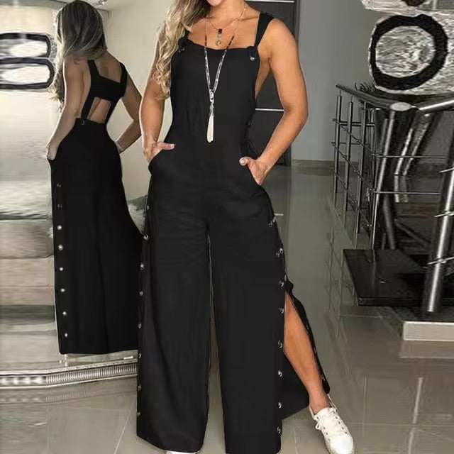 Sofia - Elegantní overal s knoflíky