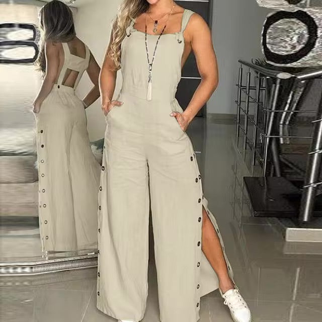 Sofia - Elegantní overal s knoflíky