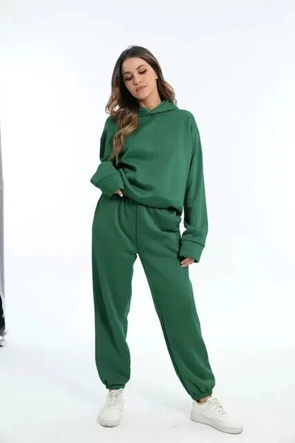 Heidi Fashion - Jednodílné dvoudílné soupravy Oversized tepláková souprava s kapucí