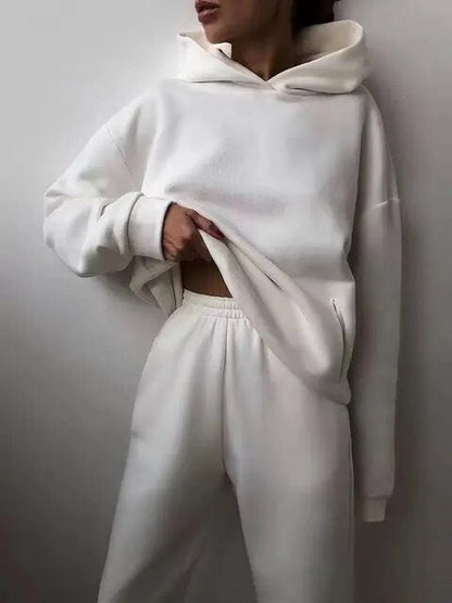 Heidi Fashion - Jednodílné dvoudílné soupravy Oversized tepláková souprava s kapucí