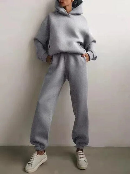 Heidi Fashion - Jednodílné dvoudílné soupravy Oversized tepláková souprava s kapucí