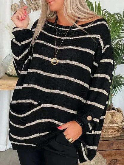 Vera - elegantní pruhovaný svetr