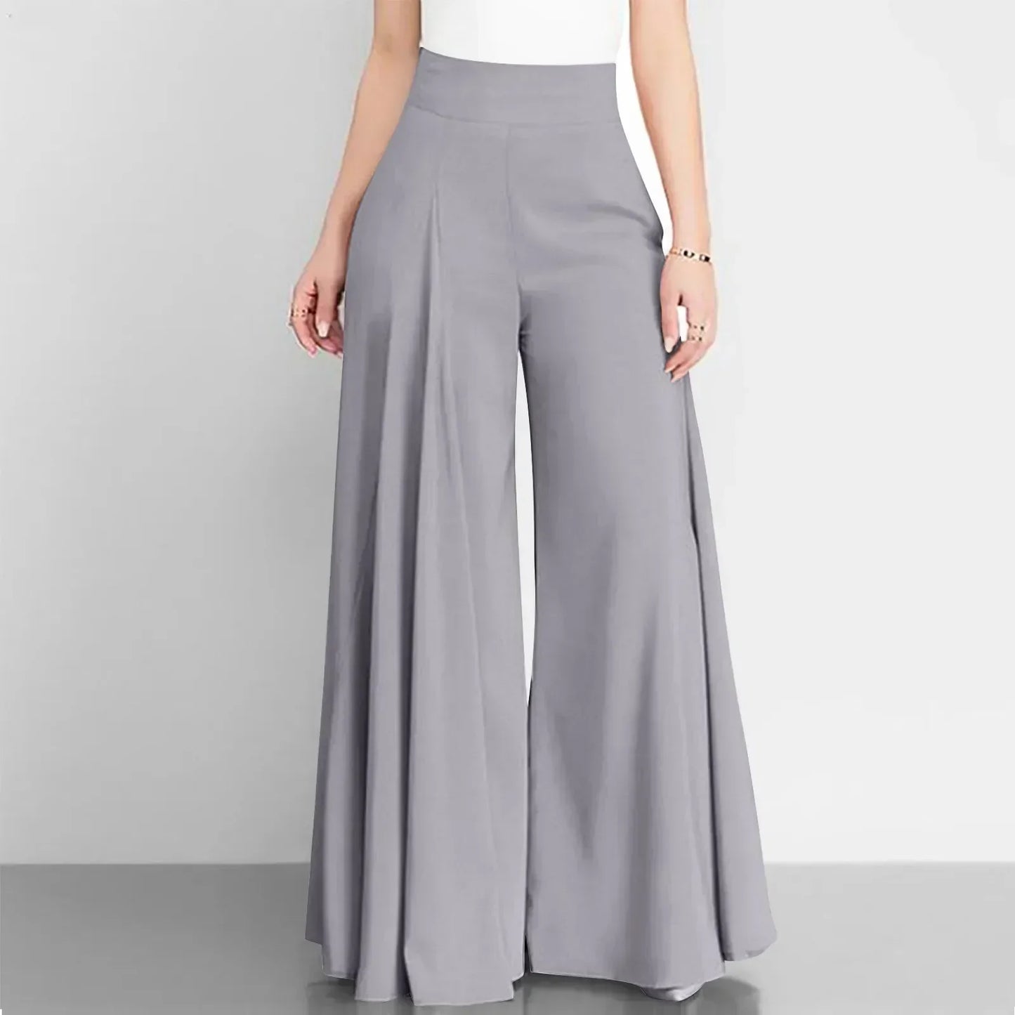 Elegantní kalhoty s vysokým pasem