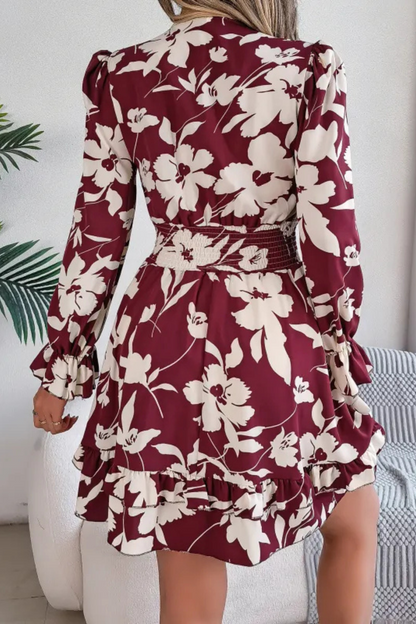 Zinnia | Ruffles Bowknot A-Line krátké šaty
