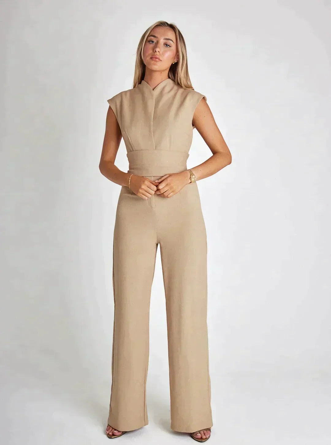 Clémence - Elegantní overal se širokými nohavicemi