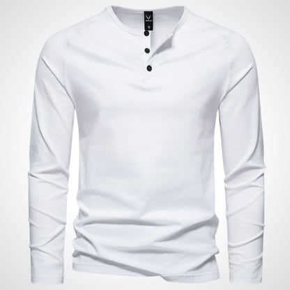 Stephen | Stylová pánská košile Henley pro uvolněné pohodlí