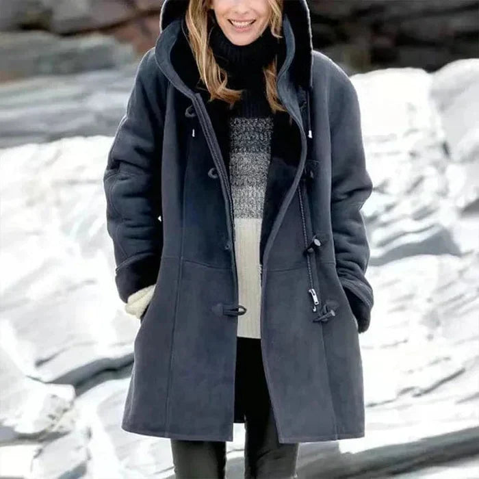 Valentina™ | Kabát s kapucí Cashmere Look