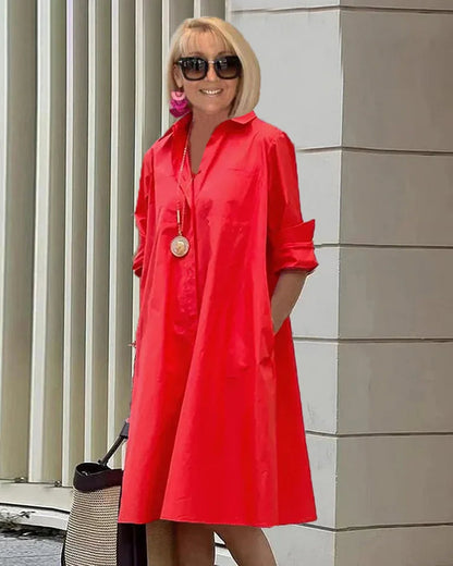 Sofistikované košilové šaty v elegantním stylu pro ženy