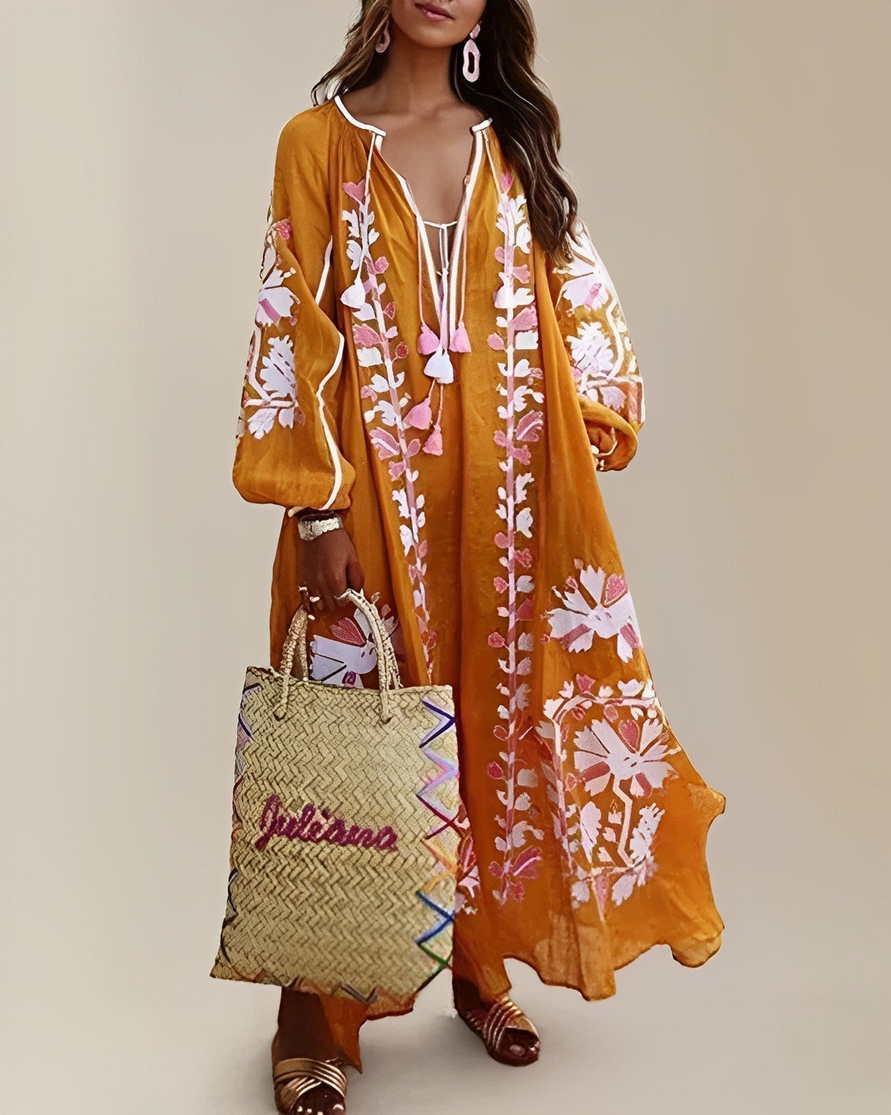 Lovia - Volné retro boho šaty
