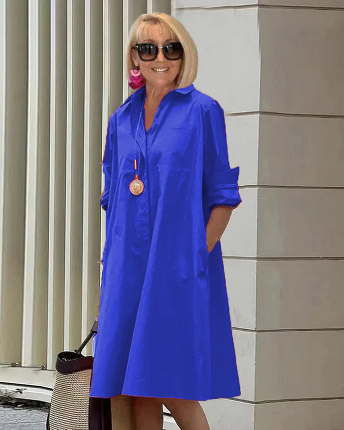 Sofistikované košilové šaty v elegantním stylu pro ženy