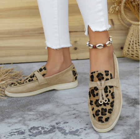 Boty Qianna | Leopardí mokasíny s ležérním potiskem