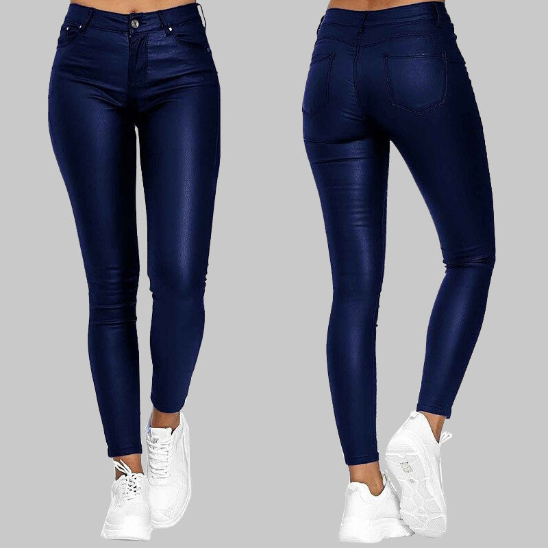 Kožené kalhoty ChicFlex Slim