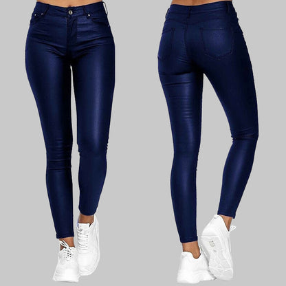 Kožené kalhoty ChicFlex Slim