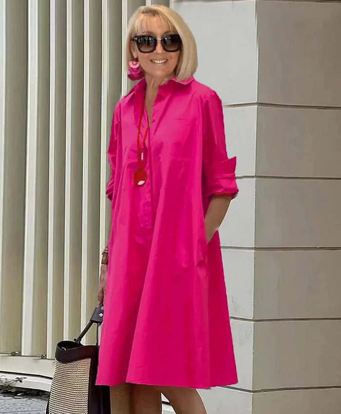 Sofistikované košilové šaty v elegantním stylu pro ženy