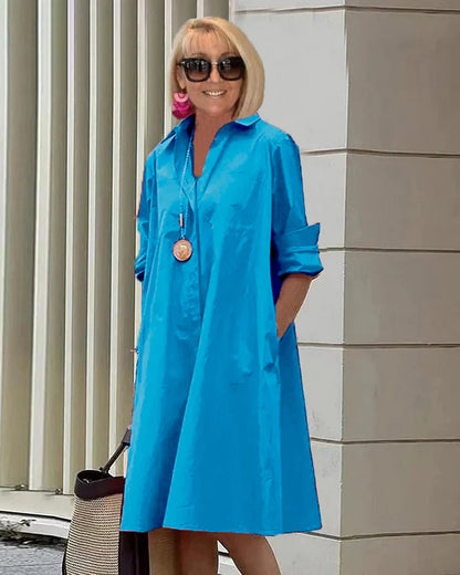 Sofistikované košilové šaty v elegantním stylu pro ženy