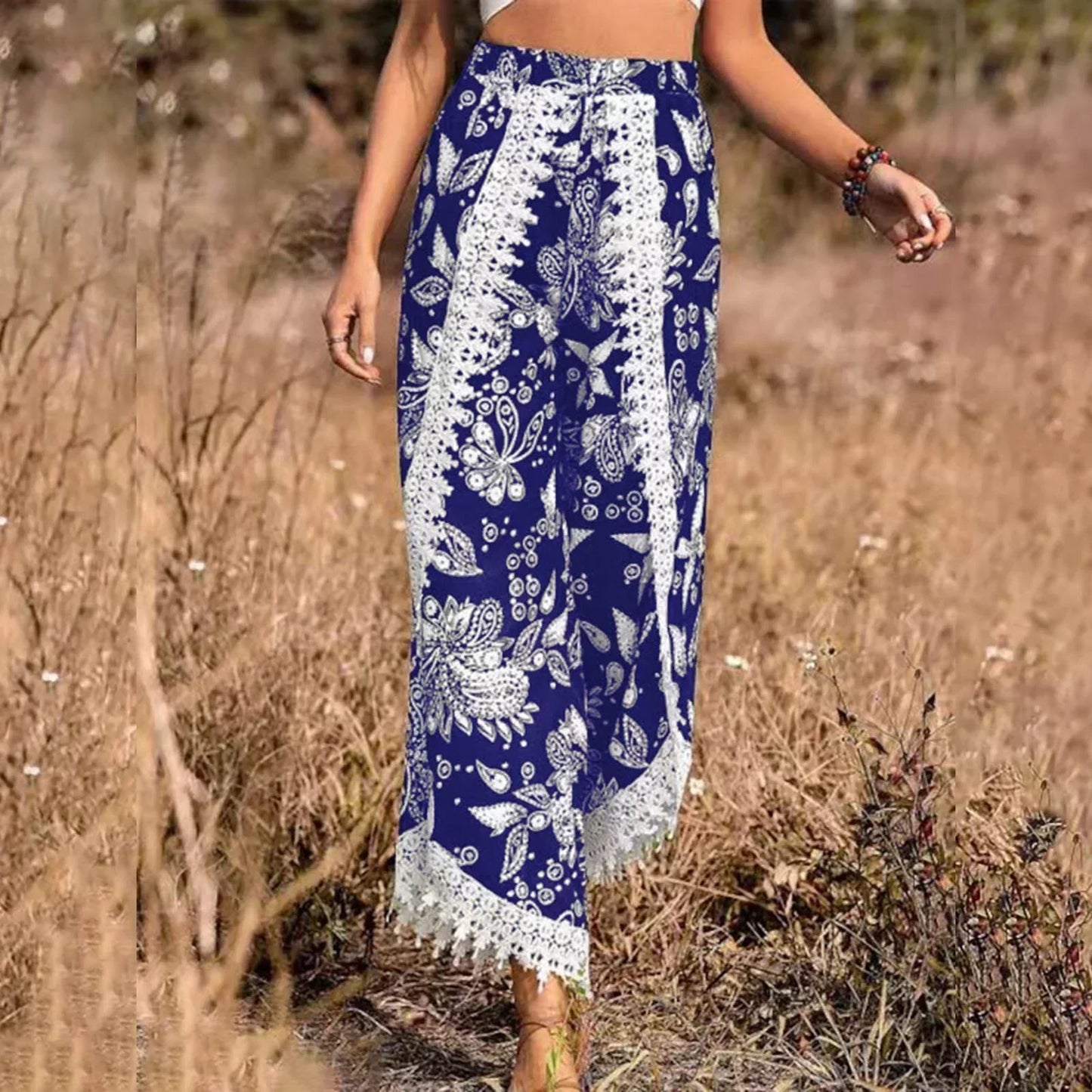 Elegantní krajkové kalhoty