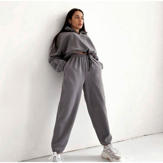 Heidi Fashion - Šedý dámský joggingový oblek