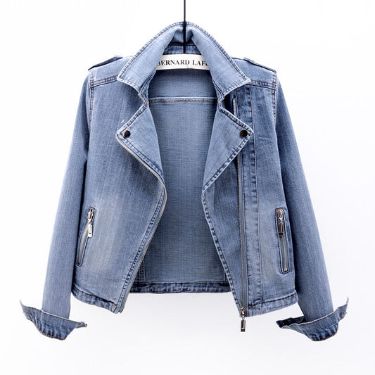 Aerin | Elegantní a pohodlná dámská bunda z vybledlého denimu