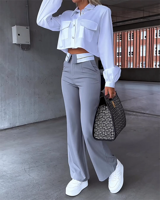 Emma | Luxusní sametová halenka | Elegantní a pohodlná | Měkká tkanina