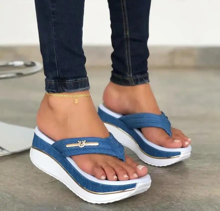 Yara® | Stylové dámské sandály na klínovém podpatku