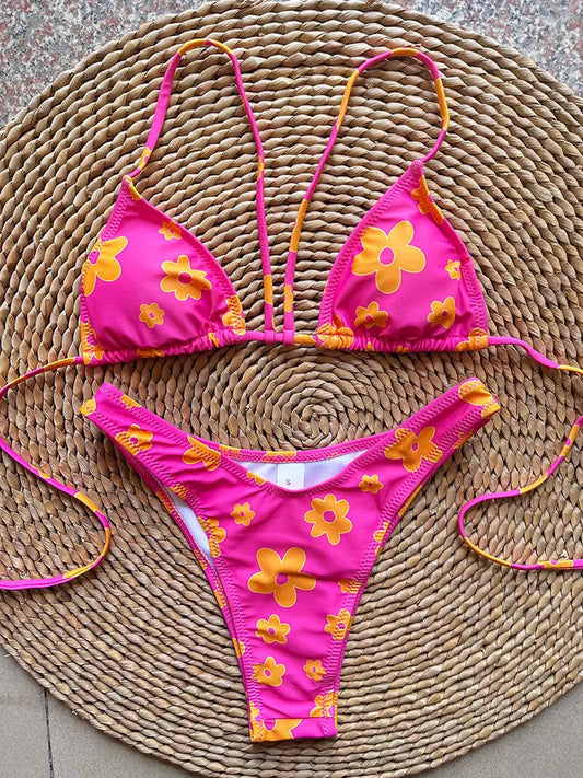 SoSoof - Brazilské bikiny s květinovým potiskem