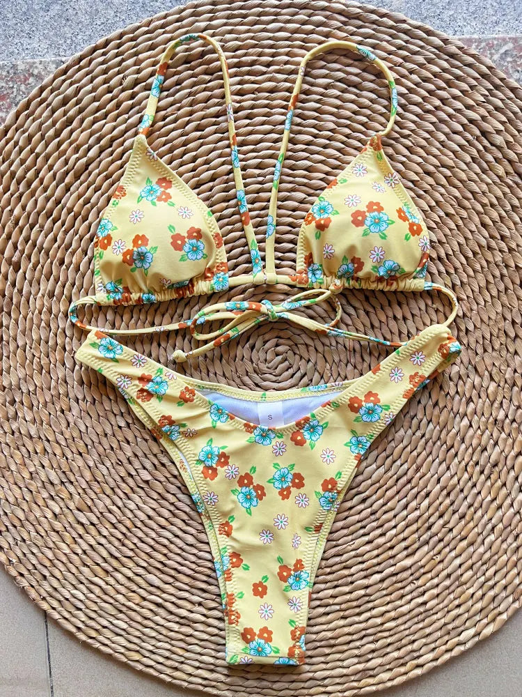 SoSoof - Brazilské bikiny s květinovým potiskem