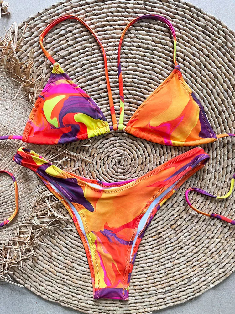 SoSoof - Brazilské bikiny s květinovým potiskem