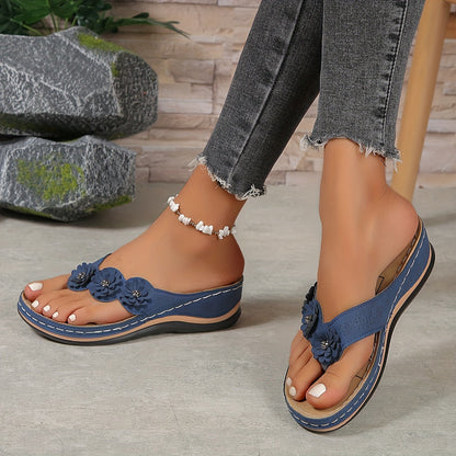 Trudy® | Elegantní a pohodlné sandály s květinovými pásky