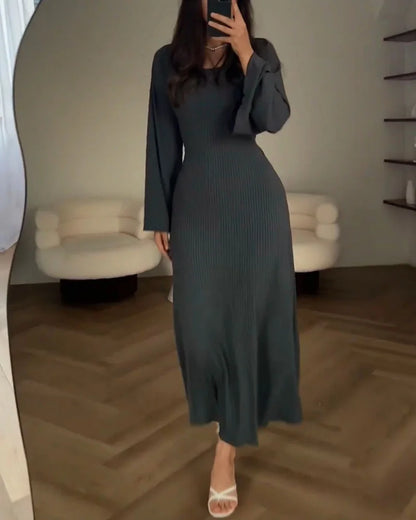 Maine - Elegantní šaty s dlouhými rukávy