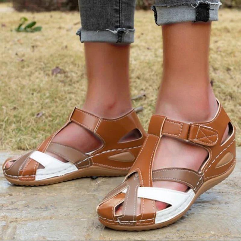 Sandály Edwina | Stylové kožené letní sandály