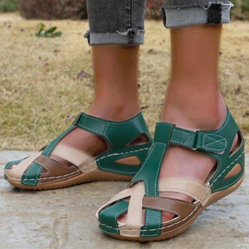 Sandály Edwina | Stylové kožené letní sandály