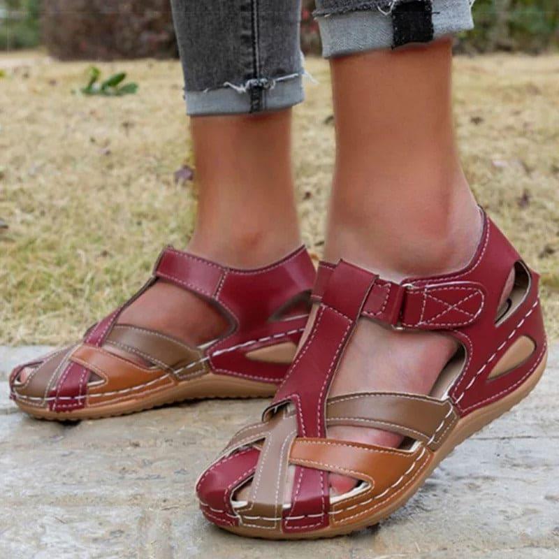 Sandály Edwina | Stylové kožené letní sandály