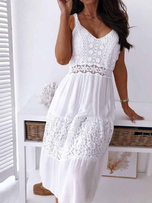 - Elegantní krajkové boho šaty