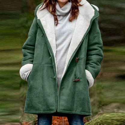 Valentina™ | Kabát s kapucí Cashmere Look