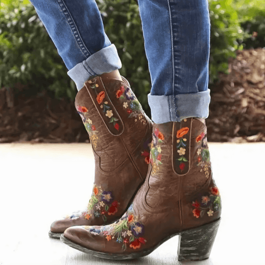 Boty Fabiane | Odolné proti povětrnostním vlivům Vintage Cowgirl Boots