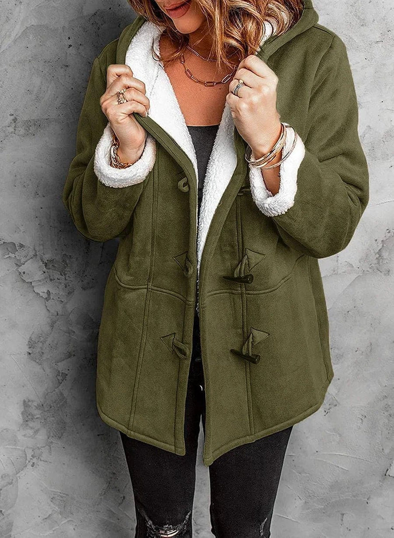 Valentina™ | Kabát s kapucí Cashmere Look