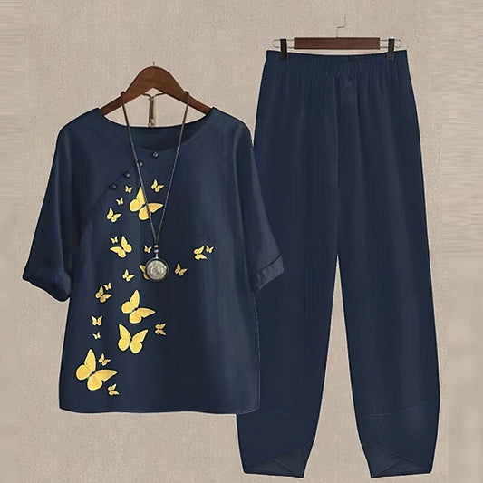 2dílná dámská letní souprava - henna