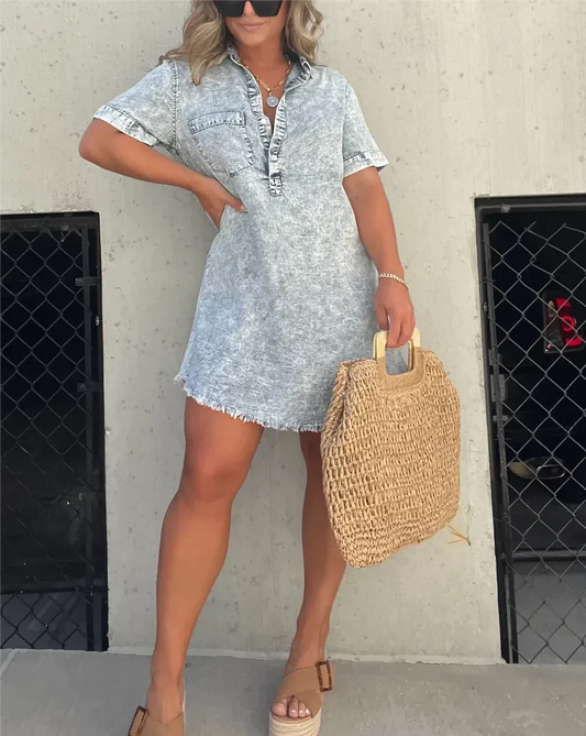 Dress Denim košile-blůza