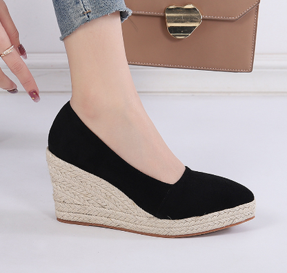 Karla - Espadrilky na platformě a klínku