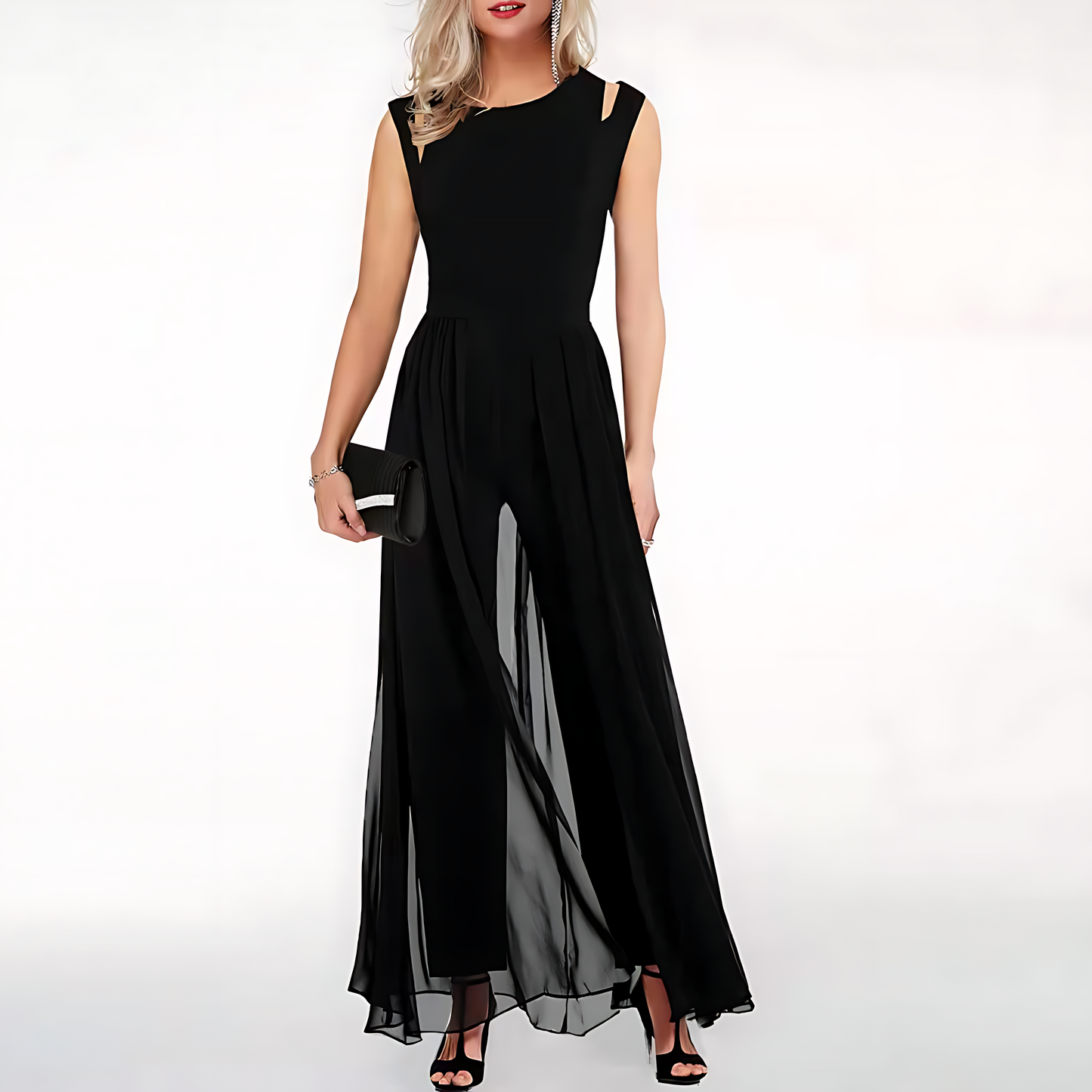 Lucyl - Elegantní splývavý overal pro ženy