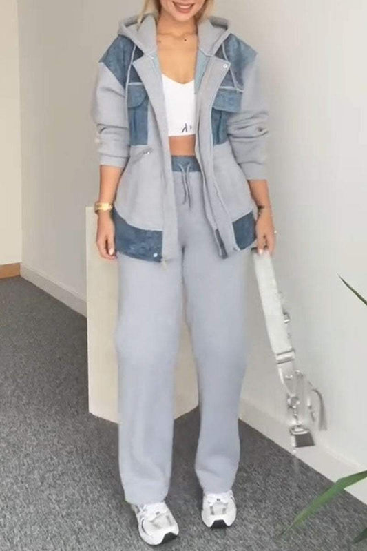Heidi fashion | Stylová souprava mikin s kapucí