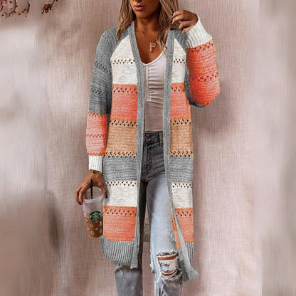 Vesta Oliveah | Oversized vesta Gebreid Lang