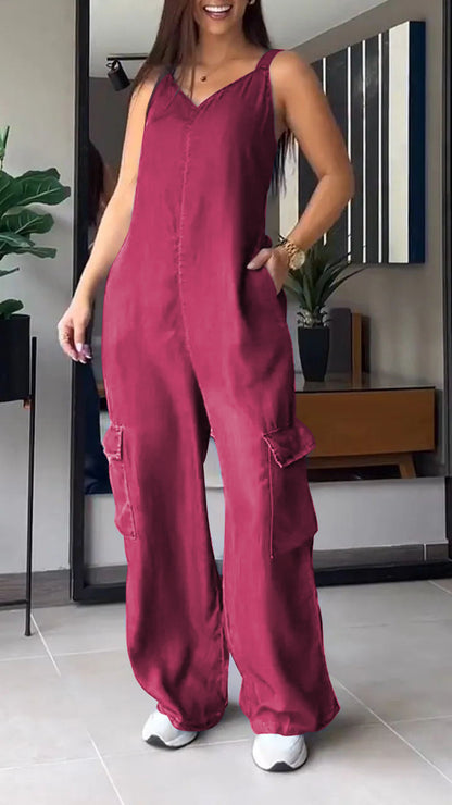 Ileana - Sexy džínová kombinéza