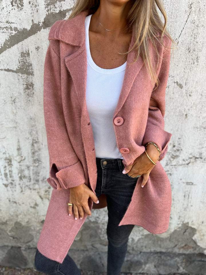 Liezl | Dámský dlouhý kabát, ležérní, elegantní a pohodlný
