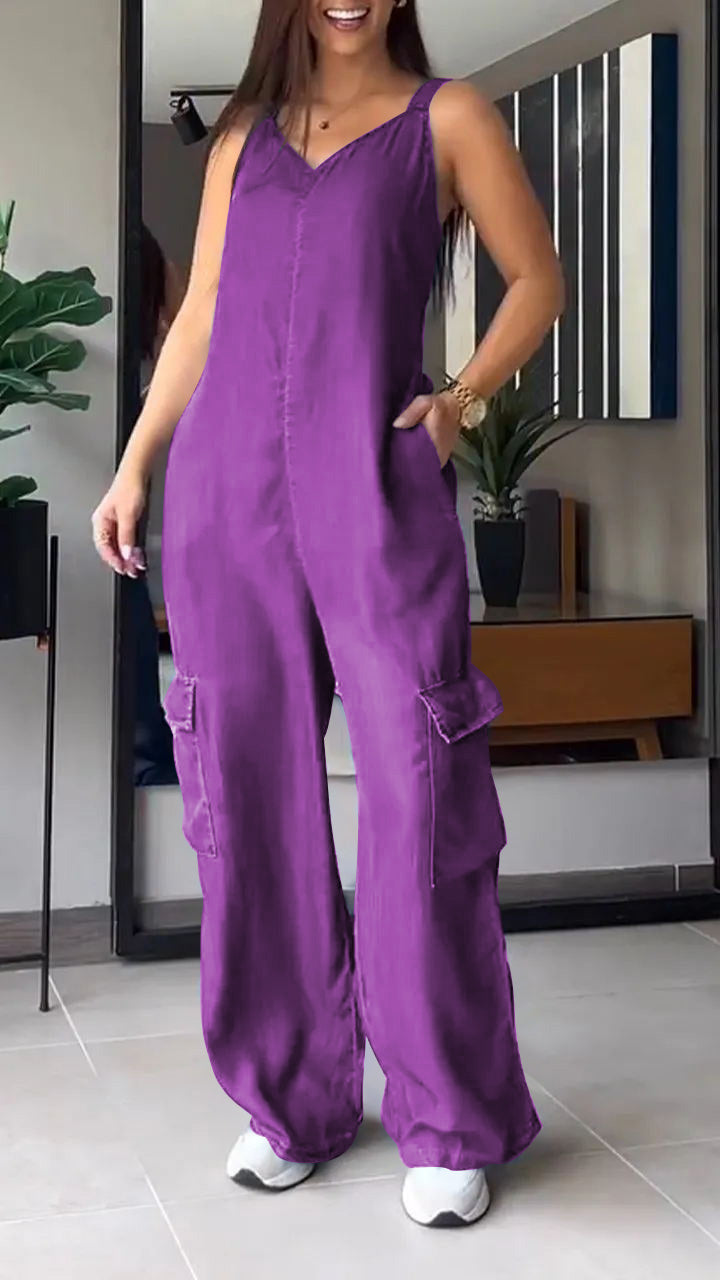 Ileana - Sexy džínová kombinéza
