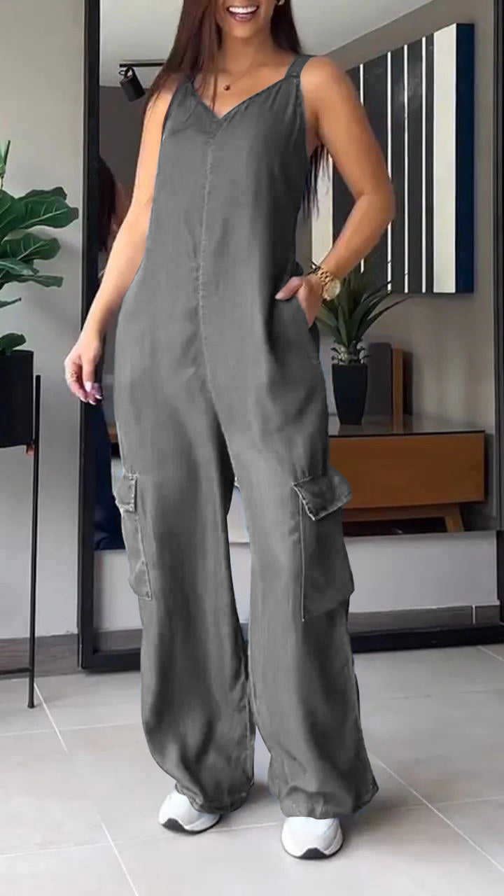 Ileana - Sexy džínová kombinéza