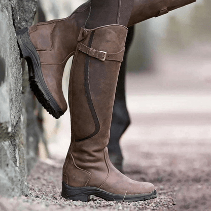 Kožené boty s přezkou | Mima Boots