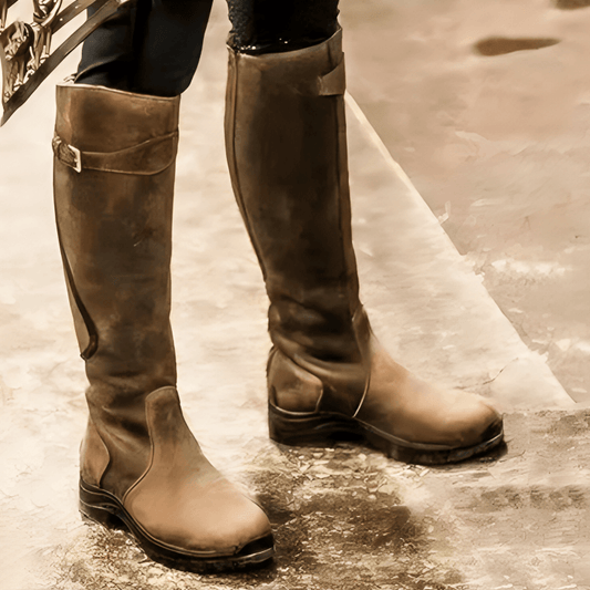 Kožené boty s přezkou | Mima Boots