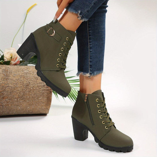 Malene Boots | Ležérní boty na zip a podpatku